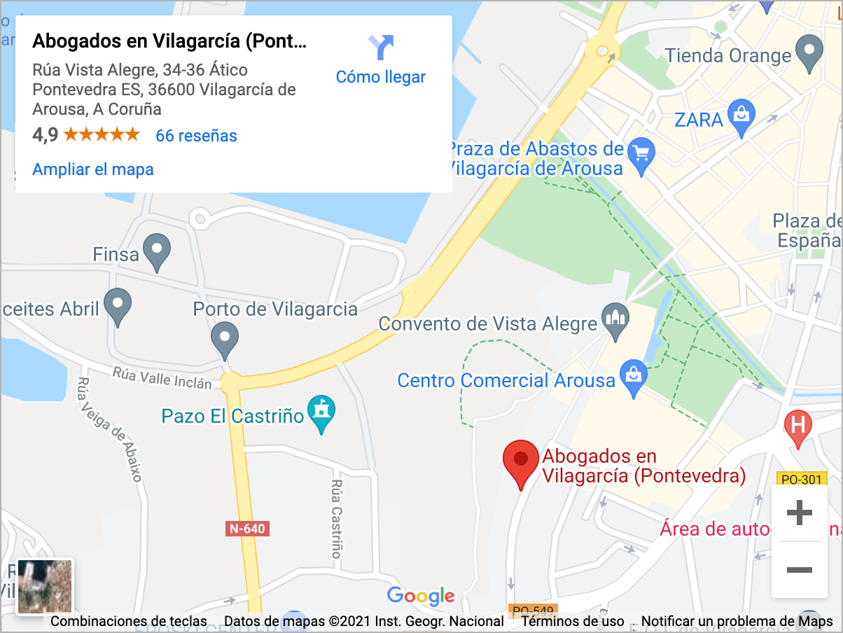 Mapa Vilagarcía de Arousa