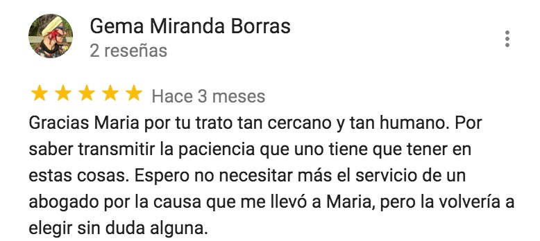 Opinión cliente 3